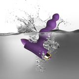 Rocks Off Petite Sensations Bubbles Purple Butt Plug Anal Vibrator Sex Toy