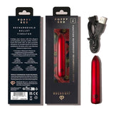 Rocks Off Poppy Red Rechargeable Bullet Mini Massager Vibrator Sex Toy