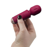 Rocks Off Rechargeable Mini Wand Vibrator Azalea Red Compact Sex Toy