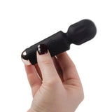 Rocks Off Rechargeable Mini Wand Vibrator Black Tulip Compact Sex Toy