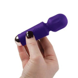 Rocks Off Rechargeable Mini Wand Vibrator Violet Dream Compact Sex Toy