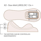 Rocks Off Ruby Glow Sit On Vibrator Clitoral Stimulation Ride Seat Sex Toy