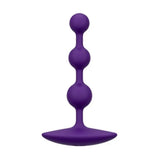 Romp Amp Anal Beads Purple Silicone Flexible Beginners Butt Plug Toy