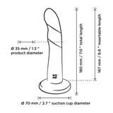 Romp Dizi Non-Realistic Dildo Sunset Silicone Suction G-Spot Sex Toy
