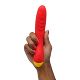 Romp Hype G-Spot Vibrator Red Curved Pleasure Massager Hot Fun Sex Toy
