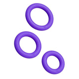 Romp Remix Trio Penis Ring Set Purple Silicone Sex Endurance Bands