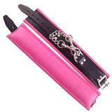 Rouge Garments Padded Pink Black Trim Ankle Cuffs Restraints Bondage Gear BDSM Fetish Play