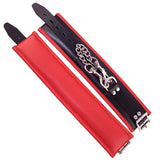 Rouge Garments Padded Red Black Ankle Cuffs Restraints Bondage Gear Fetish Play