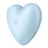 Satisfyer Cutie Heart Air Pulse Vibrator Blue Clitoral Stimulation Mini Massager Sex Toy