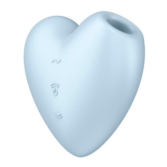 Satisfyer Cutie Heart Air Pulse Vibrator Blue Clitoral Stimulation Mini Massager Sex Toy