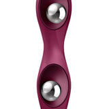 Satisfyer Double Ball-R Weighted Dildo Red Silicone Anal Probe Sex Toy