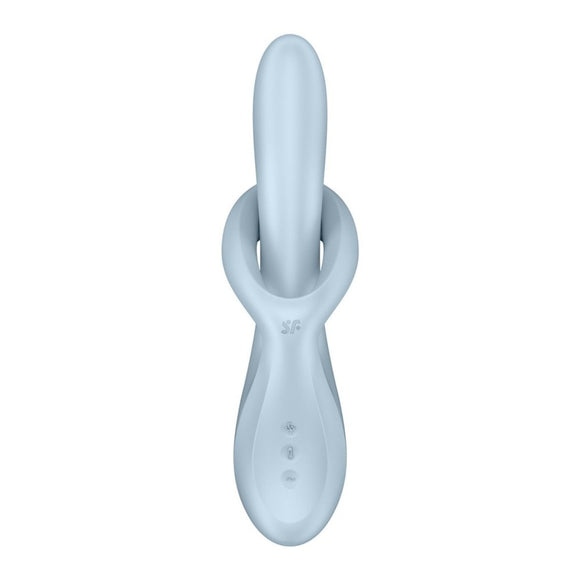 Satisfyer Heat Flex 4 Warming Rabbit Vibrator Blue G-Spot Rotator Sex Toy