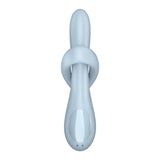Satisfyer Heat Flex 4 Warming Rabbit Vibrator Blue G-Spot Rotator Sex Toy