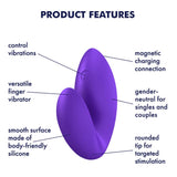 Satisfyer Love Riot Finger Vibrator Purple Palm Masturbation Massager Sex Toy