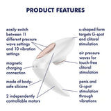 Satisfyer Pro 4 Couples Vibrator Air Pulse Clitoral Stimulator Sex Toy