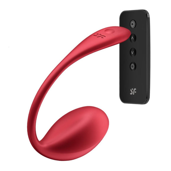 Satisfyer Shiny Petal Wearable Red Egg Vibrator Remote App Control Sex Toy