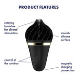 Satisfyer Sweet Treat Spinnator Vibrator Black/Gold Clitoral Stimulation Sex Toy