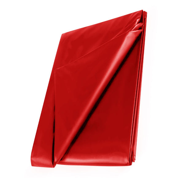 Wet Play Red PVC Bed Sheet Water Sport Fantasy Protective Cover King Size Double