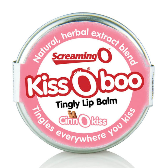 Screaming O KissOboo Tingly Lip Balm Cinnamon Flavour Natural Herbal Extract Blend
