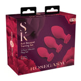 Secret Kisses Rosegasm Butt Bouquet Red Rose Bud Anal Plug Training Starter Set