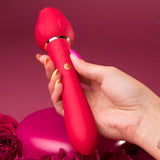 Secret Kisses Rosegasm Lingo Dual Ended Vibrator Clitoral Rose Bud Massager Female Sex Toy