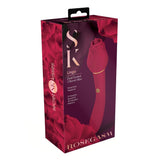 Secret Kisses Rosegasm Lingo Dual Ended Vibrator Clitoral Rose Bud Massager Female Sex Toy