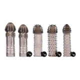 Selopa Choose Your Adventure 5 Penis Sleeve Set Ribbed Sensation Vibrating Bullet Cock Sheath