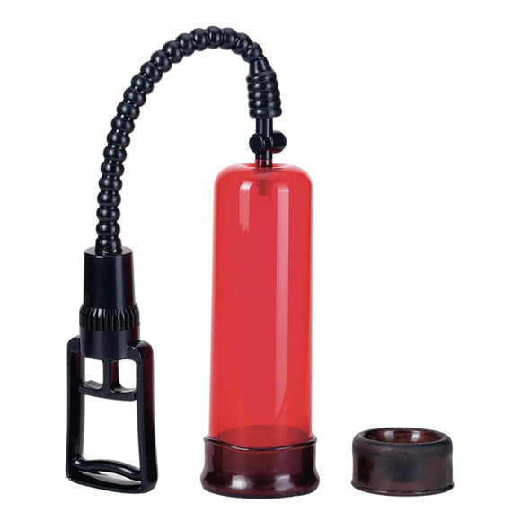 Seven Creations Air Control Red Penis Pump Strong Erection Enlargement Trigger Suction Vacuum Enhancer