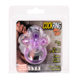 Seven Creations Rabbit Vibrating Cock Ring Purple Bunny Penis Erection Band Couples Sex Toy