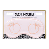 Sex & Mischief Peaches n CreaMe Blindfold Satin Blackout Sleeping Mask
