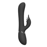 Vive Chou Interchangeable G-Spot Rabbit Vibrator Black Clitoral Bunny Sex Toy