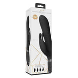 Vive Chou Interchangeable G-Spot Rabbit Vibrator Black Clitoral Bunny Sex Toy