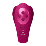 Shots Vive Yoko Triple Action Clitoral Pulse Wave Stimulation Dual Prong Vibrator Massager Sex Toy