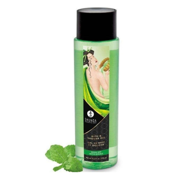 Shunga Bath & Shower Gel Sensual Mint 370ml Body PH Sensitive Soap