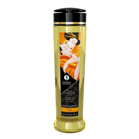 Shunga Erotic Massage Oil Stimulation Peach 240ml Natural Aroma Glide