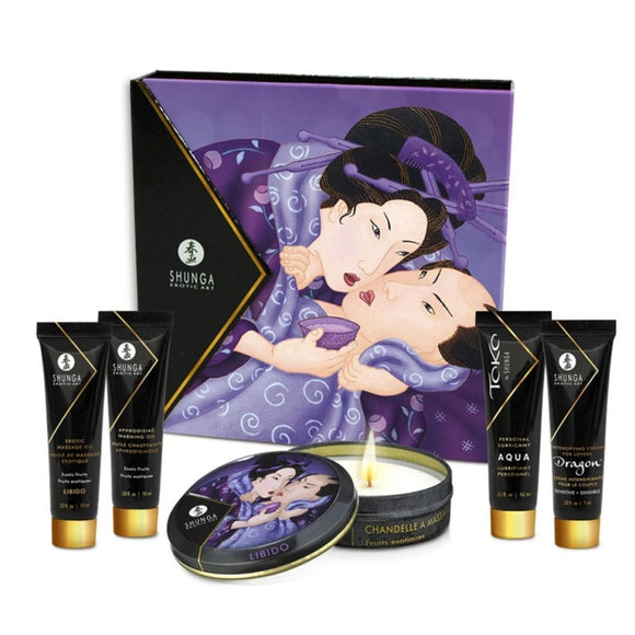 Shunga Geisha's Secret Luxury Gift Set Exotic Fruits Erotic Massage Kit