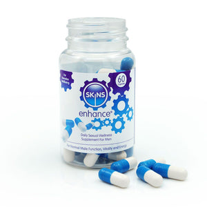 Skins Enhance Male Vitality Supplement Capsules Sexual Wellness Erectile Pills