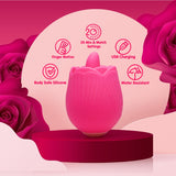 Skins Rose Buddies The Rose Flix Massager Mini Oral Pleasure Vibrator Sex Toy