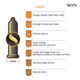 SKYN Large Size Non Latex Natural Condoms 36 Pack Ultra Thin Safe Sex Comfort