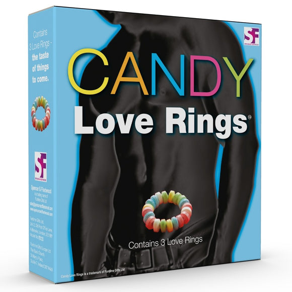 Candy Love Rings 3 Edible Naughty Cock Ring Sweet Bracelet Fun Oral Sex Play