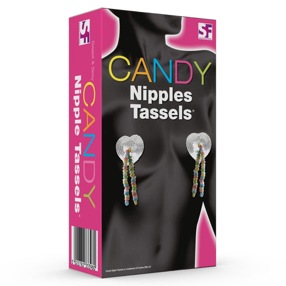 Candy Nipple Tassels Sexy Edible Boob Covers Sweets Womens Kinky Adult Fun