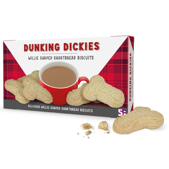 Dunking Dickies Willie Shaped Shortbread Biscuits Rude Food Funny Christmas Gift Idea