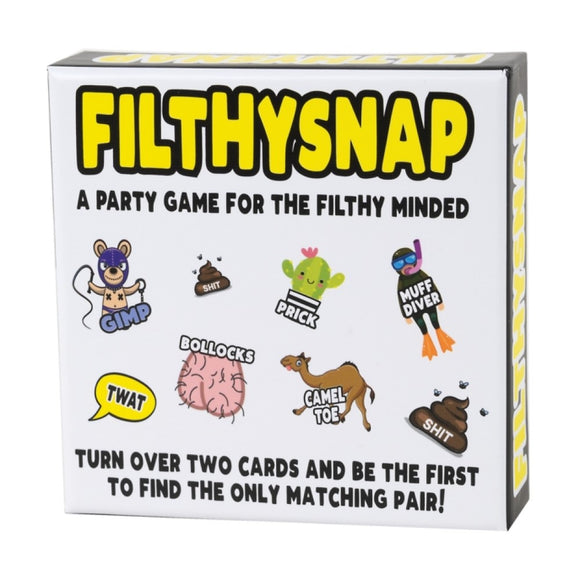 Filthy Snap Pairs Card Party Game Adult Drinking Rude Profanity Fun Play Gift