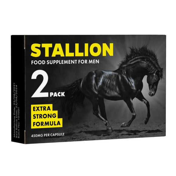 Stallion Herbal Food Supplement For Men 2 Capsule Pack Erection Stamina Pills