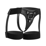 Strap U Bardot Elastic Strap On Harness with Garter Belt Thigh Cuffs