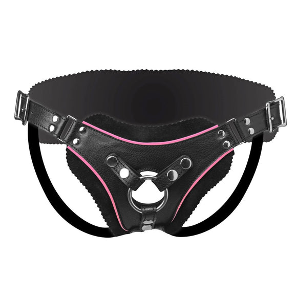 Strap U Flamingo Low Rise Strap-On Dildo Harness Faux Leather Fetish Play