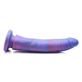 Strap U Magic Stick 8" Glitter Silicone Dildo Realistic Purple Penis Sex Toy