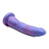 Strap U Magic Stick 8" Glitter Silicone Dildo Realistic Purple Penis Sex Toy