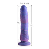 Strap U Magic Stick 8" Glitter Silicone Dildo Realistic Purple Penis Sex Toy