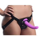 Strap U Navigator Strap-On G-Spot Dildo Purple Pegging Shaft Couples Sex Harness Toy Set